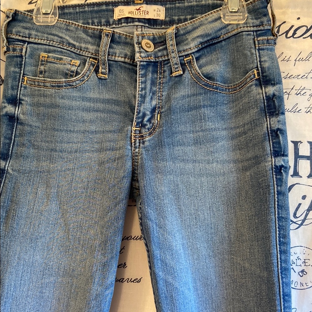 Hollister Blue Straight Leg Jeans